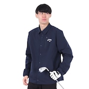 (メンズ)ゴルフウェア アウター ストレッチ シワポリエステル中綿コーチジャケット C23215107-1120