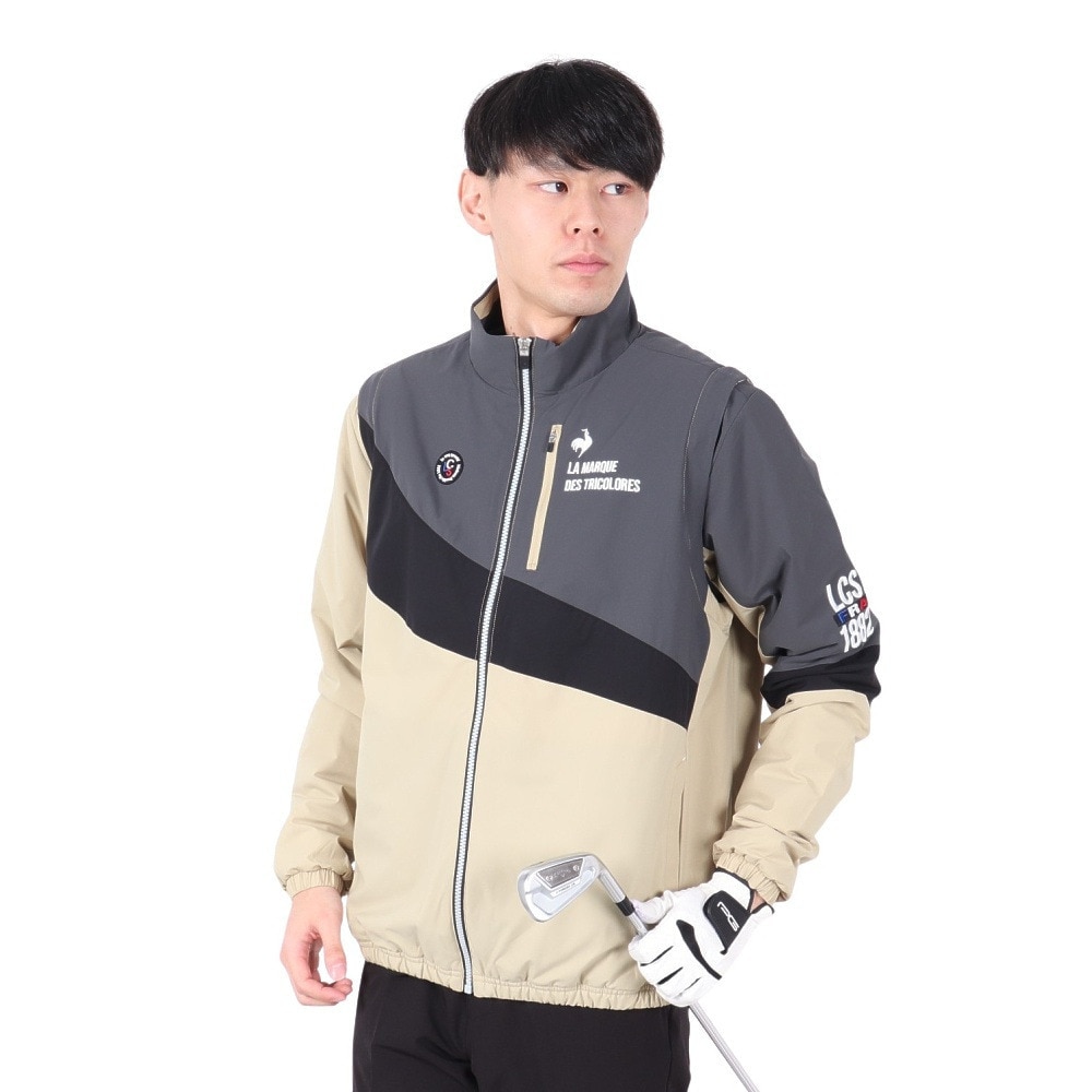 ルコックスポルティフ（lecoqsportif）（メンズ）ゴルフウェア アウター ストレッチフォーサー 中綿 2WAYブルゾン LG4FWB50M BG00