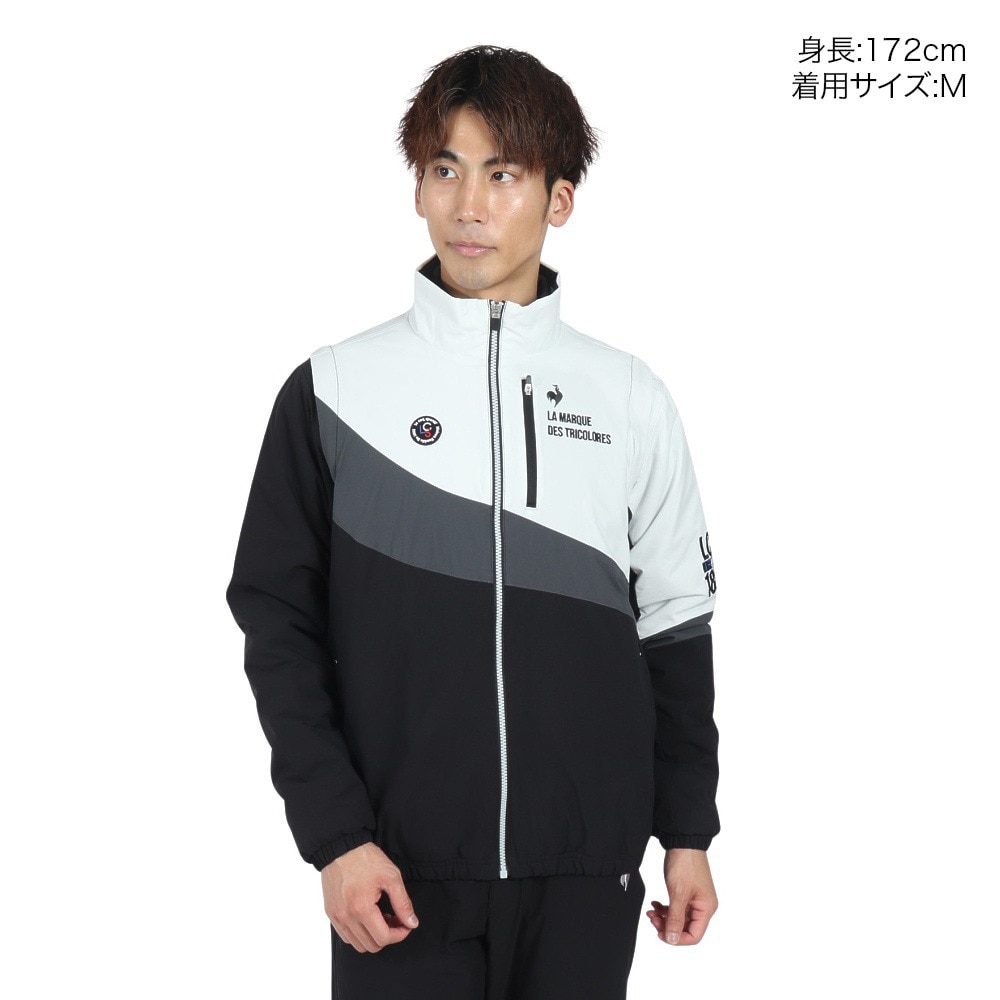ルコックスポルティフ（lecoqsportif）（メンズ）ゴルフウェア アウター ストレッチフォーサー 中綿 2WAYブルゾン LG4FWB50M BK00
