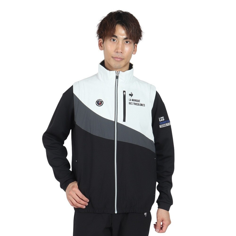 ルコックスポルティフ（lecoqsportif）（メンズ）ゴルフウェア アウター ストレッチフォーサー 中綿 2WAYブルゾン LG4FWB50M BK00