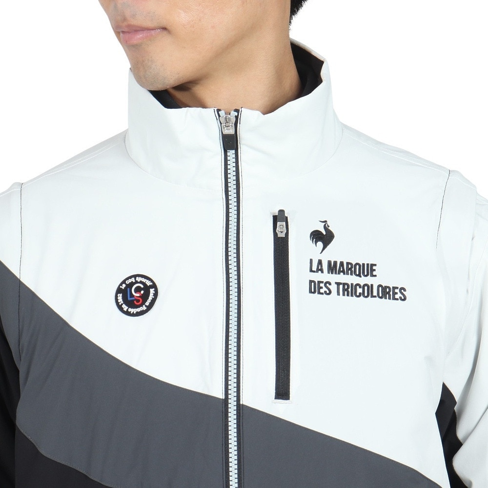 ルコックスポルティフ（lecoqsportif）（メンズ）ゴルフウェア アウター ストレッチフォーサー 中綿 2WAYブルゾン LG4FWB50M BK00