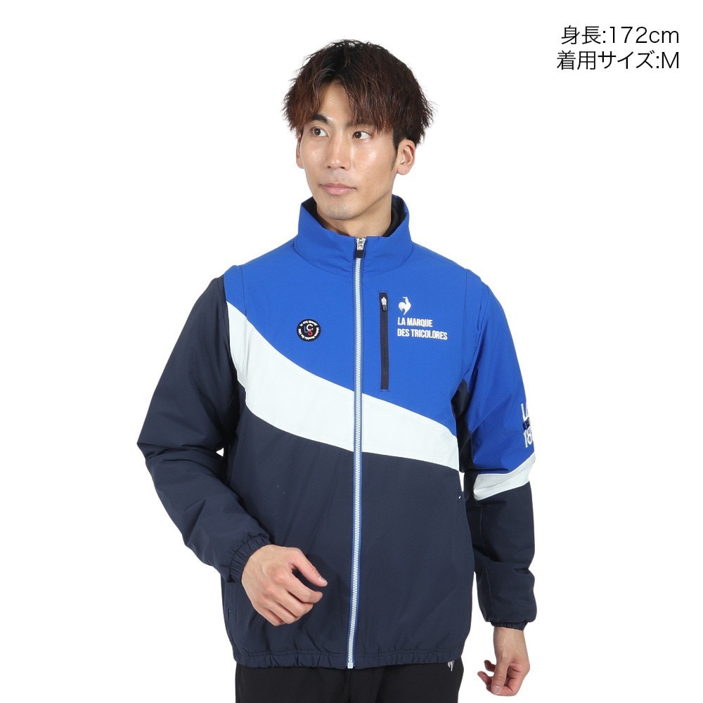 ルコックスポルティフ（lecoqsportif）（メンズ）ゴルフウェア アウター ストレッチフォーサー 中綿 2WAYブルゾン LG4FWB50M NV00