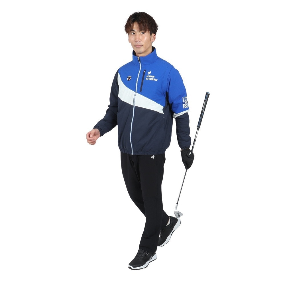 ルコックスポルティフ（lecoqsportif）（メンズ）ゴルフウェア アウター ストレッチフォーサー 中綿 2WAYブルゾン LG4FWB50M NV00