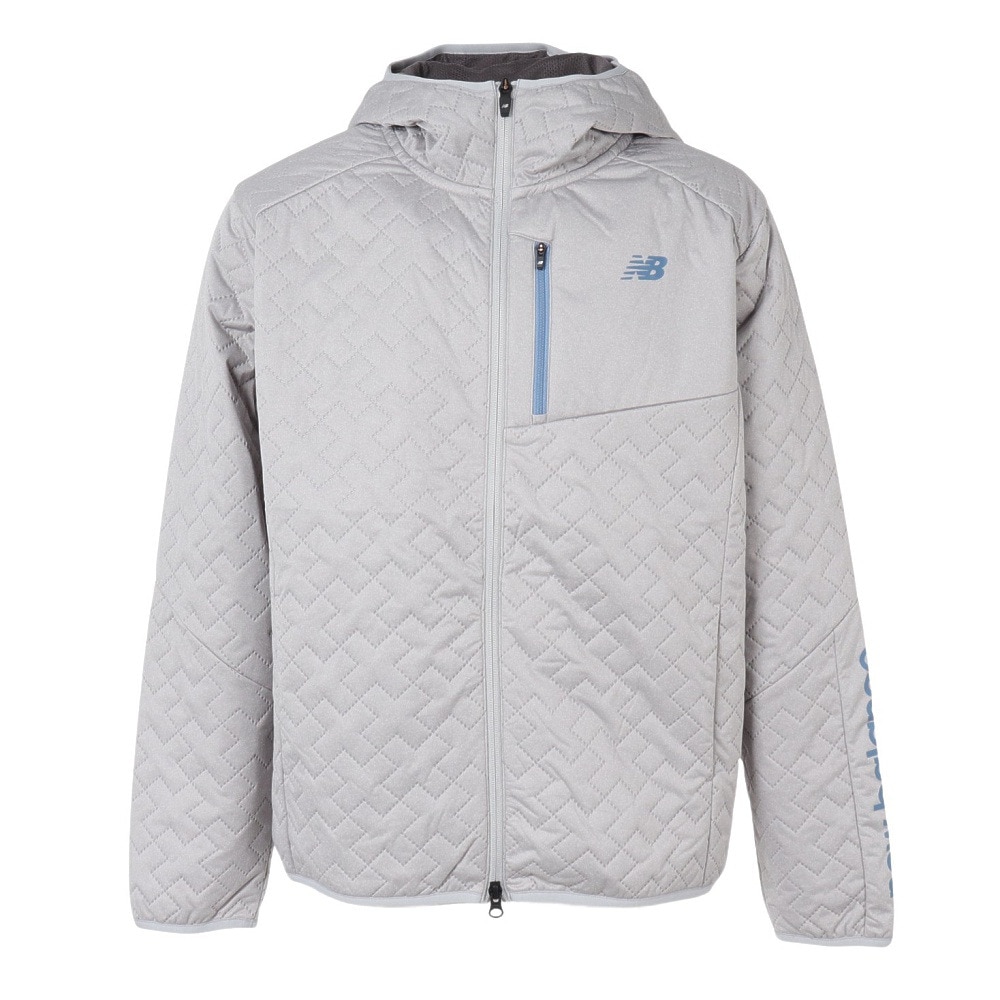 ニューバランス（new balance）（メンズ）ゴルフウェア アウター 防風 中綿 QUILTED フルジップ フーディ 012-5220006-020