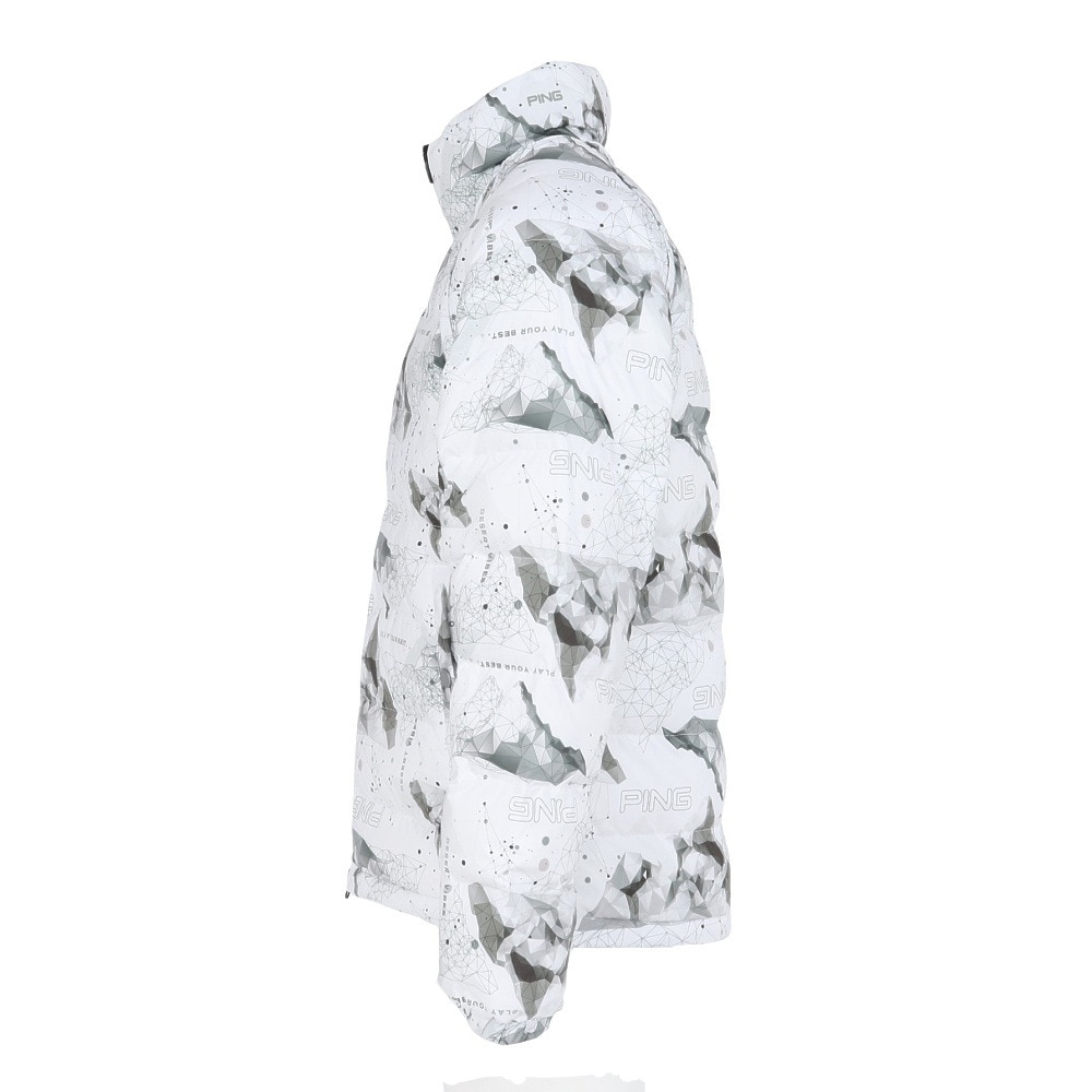 PING GOLFフルジップ中綿ブルゾン 全方向ストレッチ／ホワイト／Sサイズ PING GOLFフルジップ中綿ブルゾン 全方向ストレッチ／ホワイト