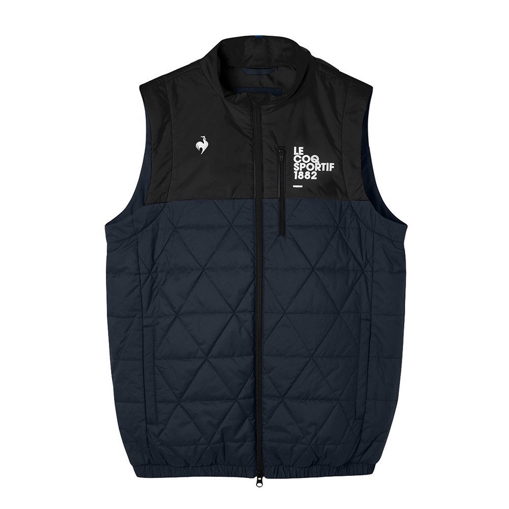 ルコックスポルティフ（lecoqsportif）（メンズ）ゴルフウェア アウター 蓄熱保温 防風 ヒートナビ 中綿2WAYブルゾン LG5FWB50M NV00