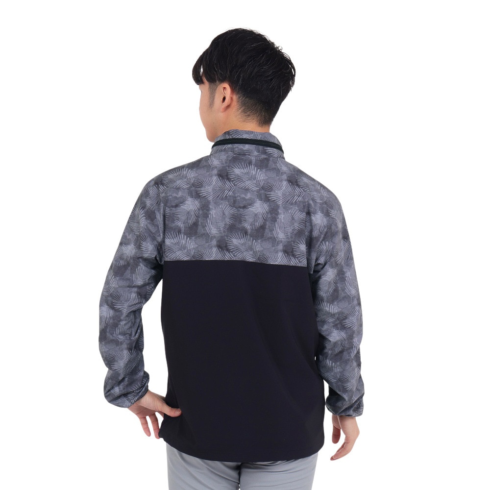 トラヴィスマシュー（Travis Mathew）（メンズ）ゴルフウェア アウター 撥水 パーカー PRINT ANORAK 2WAY ジャケット 7AI003-0BLK