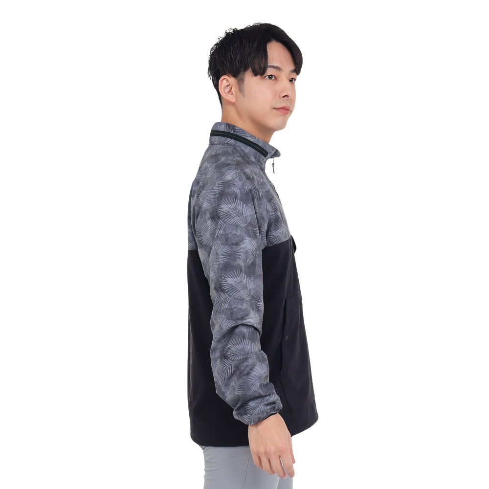 トラヴィスマシュー（Travis Mathew）（メンズ）ゴルフウェア アウター 撥水 パーカー PRINT ANORAK 2WAY ジャケット 7AI003-0BLK