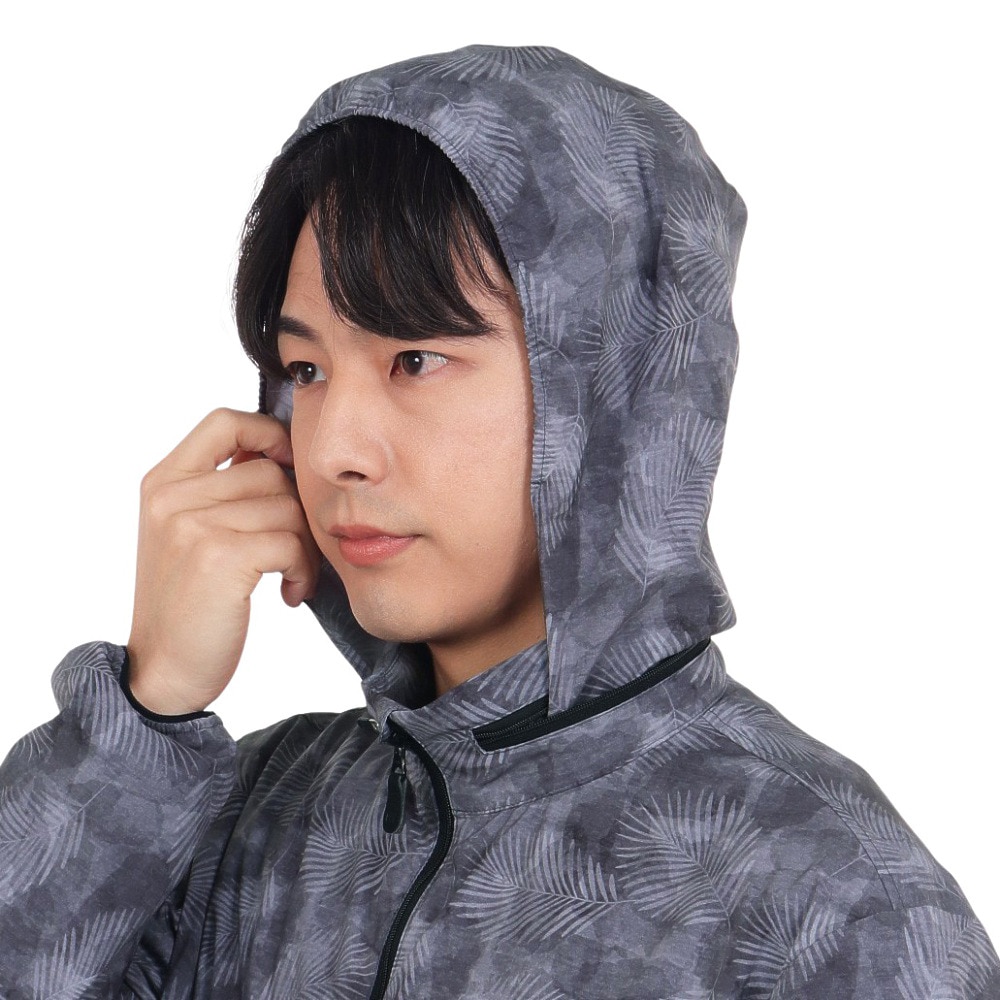 トラヴィスマシュー（Travis Mathew）（メンズ）ゴルフウェア アウター 撥水 パーカー PRINT ANORAK 2WAY ジャケット 7AI003-0BLK