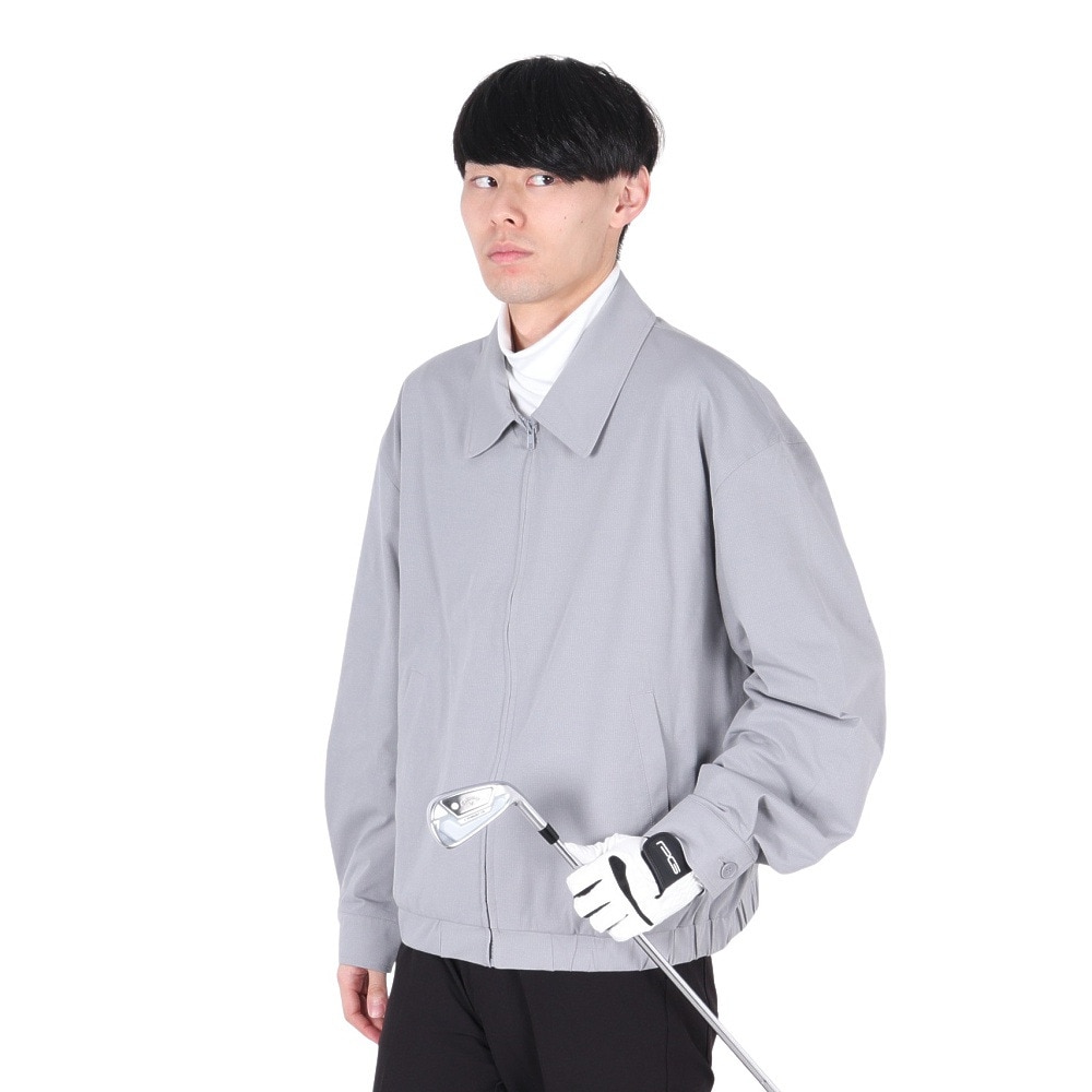 プリセプト（PRECEPT）（メンズ）ゴルフウェア アウター 吸水速乾 メッシュ ニット ジップ ブルゾン PREG24F010001 GRY