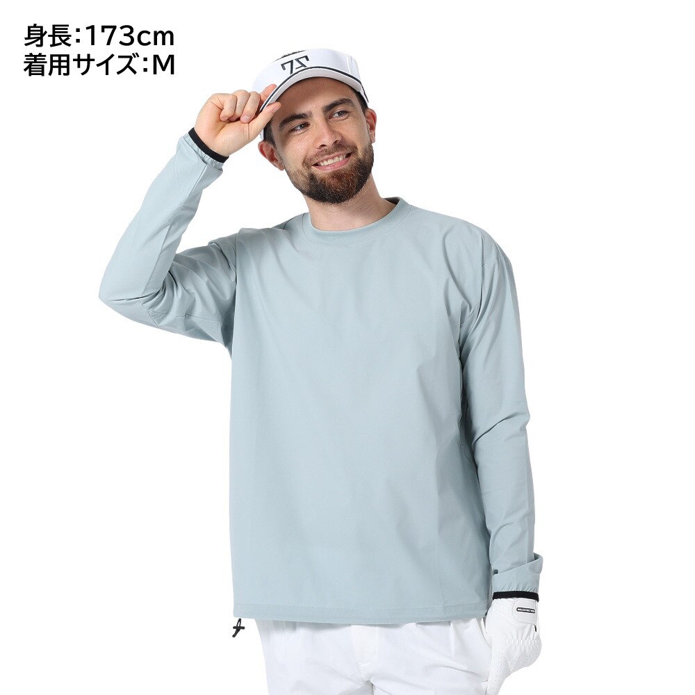 トミーアーマー（Tommy Armour）（メンズ）ゴルフウェア アウター プルオーバー 丸首 ジャケット アウター 絶耐撥水長袖ピステ 401TA21DT0002 KHK