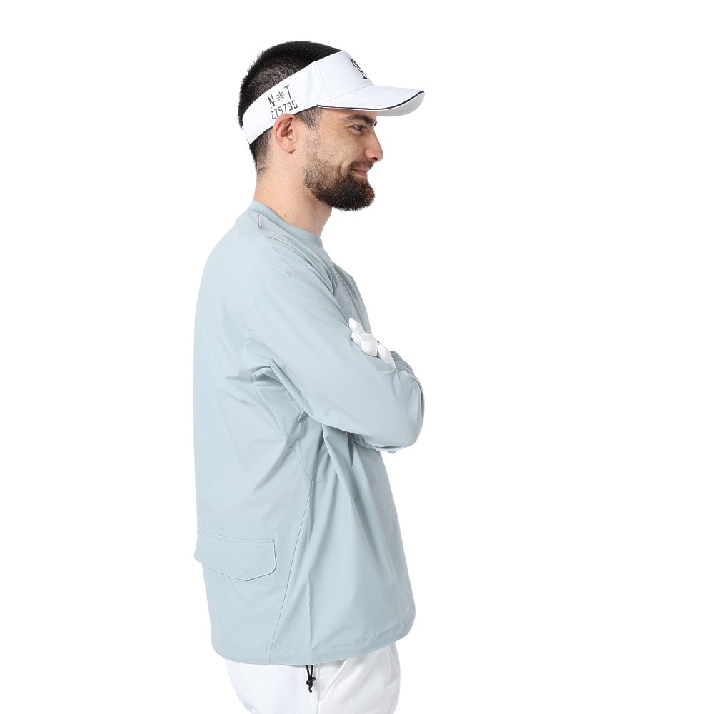 トミーアーマー（Tommy Armour）（メンズ）ゴルフウェア アウター プルオーバー 丸首 ジャケット アウター 絶耐撥水長袖ピステ 401TA21DT0002 KHK