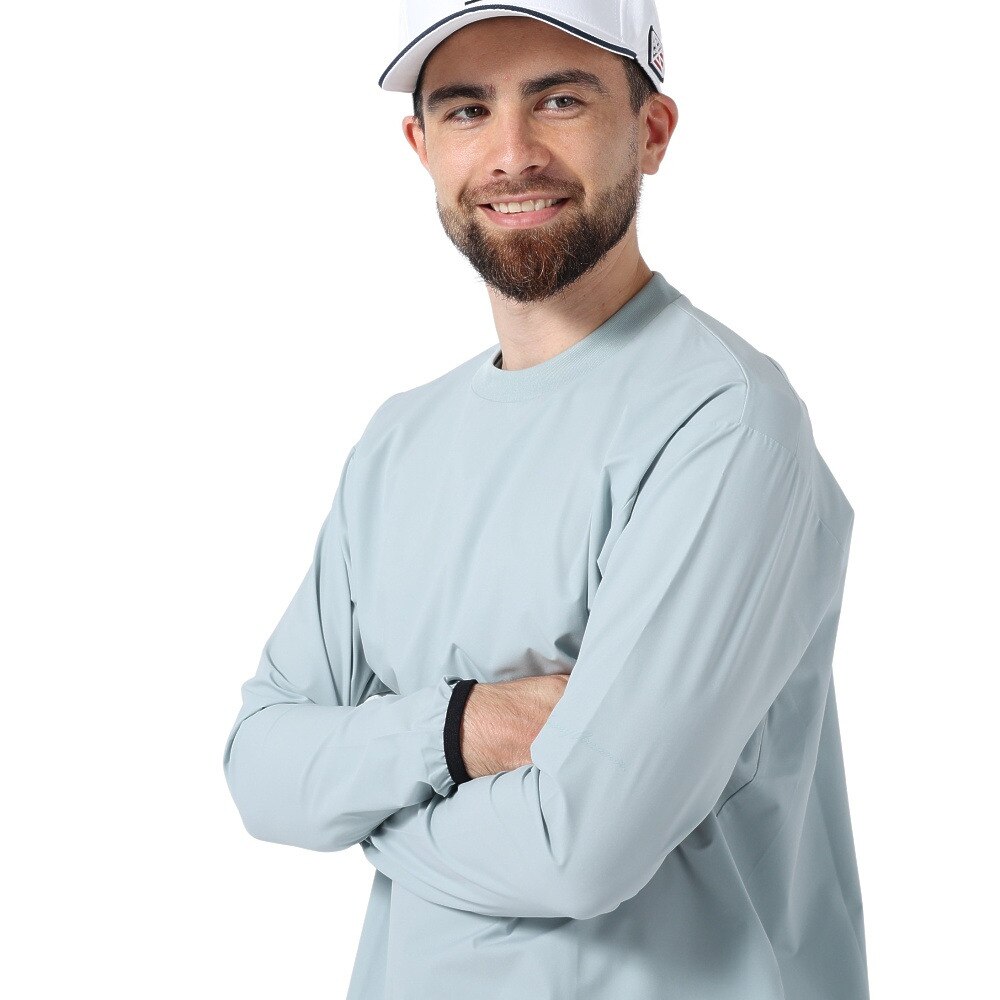 トミーアーマー（Tommy Armour）（メンズ）ゴルフウェア アウター プルオーバー 丸首 ジャケット アウター 絶耐撥水長袖ピステ 401TA21DT0002 KHK