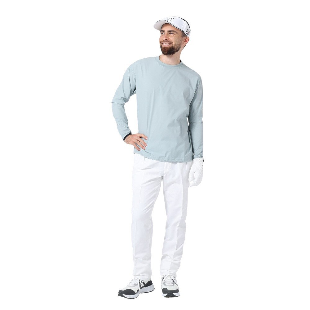 トミーアーマー（Tommy Armour）（メンズ）ゴルフウェア アウター プルオーバー 丸首 ジャケット アウター 絶耐撥水長袖ピステ 401TA21DT0002 KHK