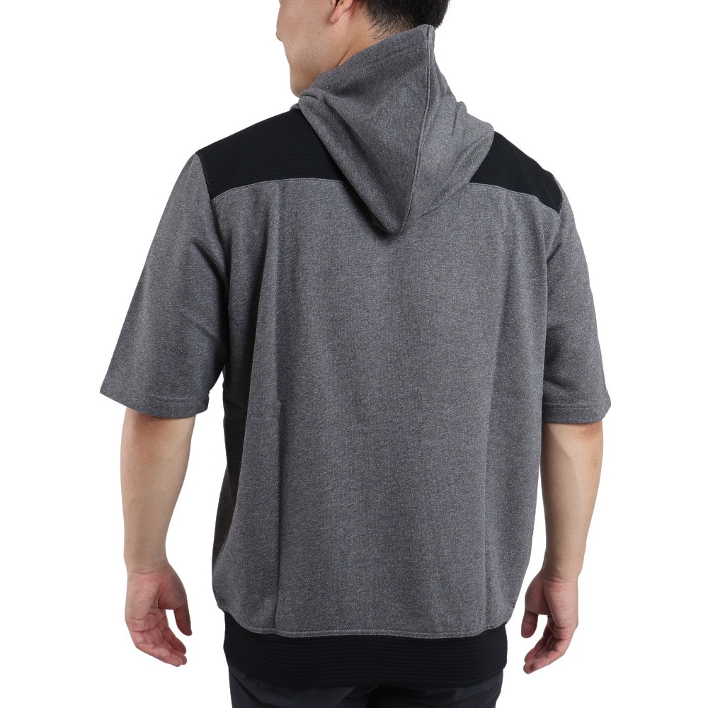 ナイキ（NIKE）（メンズ）ゴルフウェア アウター パーカー ドライフィットフラックス フード付き 半袖 1/4 ジップトップ NAC2-174N-ANG-OBS★★★