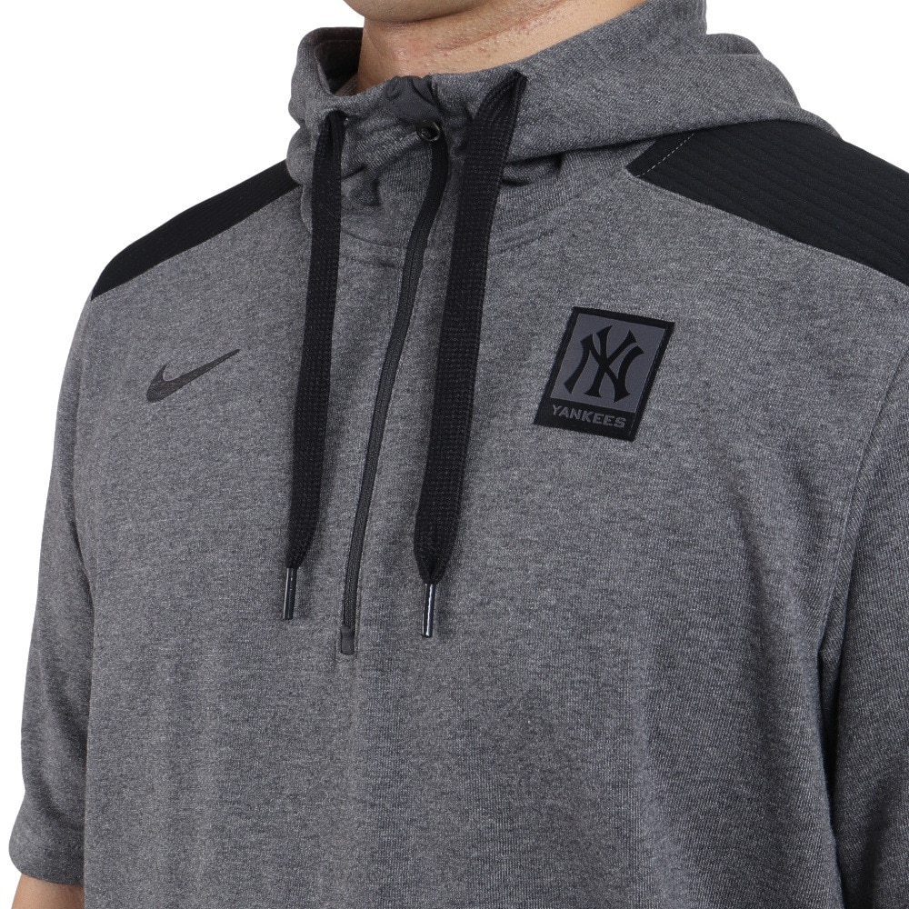 ナイキ（NIKE）（メンズ）ゴルフウェア アウター パーカー ドライフィットフラックス フード付き 半袖 1/4 ジップトップ NAC2-174N-NK-OBS★★★