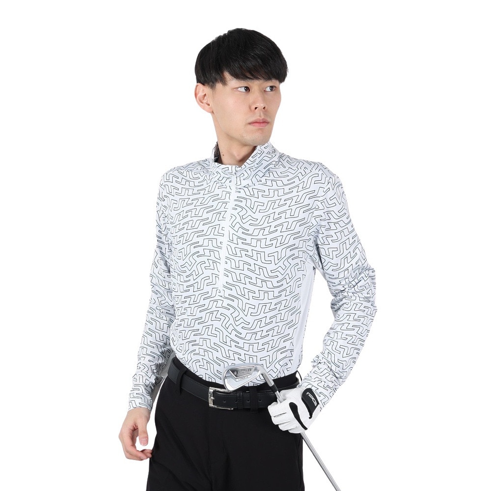 J.LINDEBERG J.リンドバーグ 長袖ハーフジップシャツ メンズ