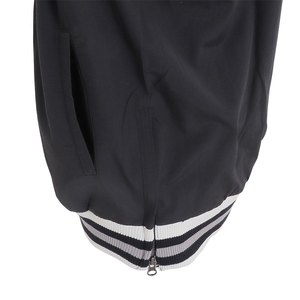 マルボンゴルフ（Malbon Glolf）（メンズ）ゴルフウェア Varsity Nylon Pullover ジャケット M-7603-BLK