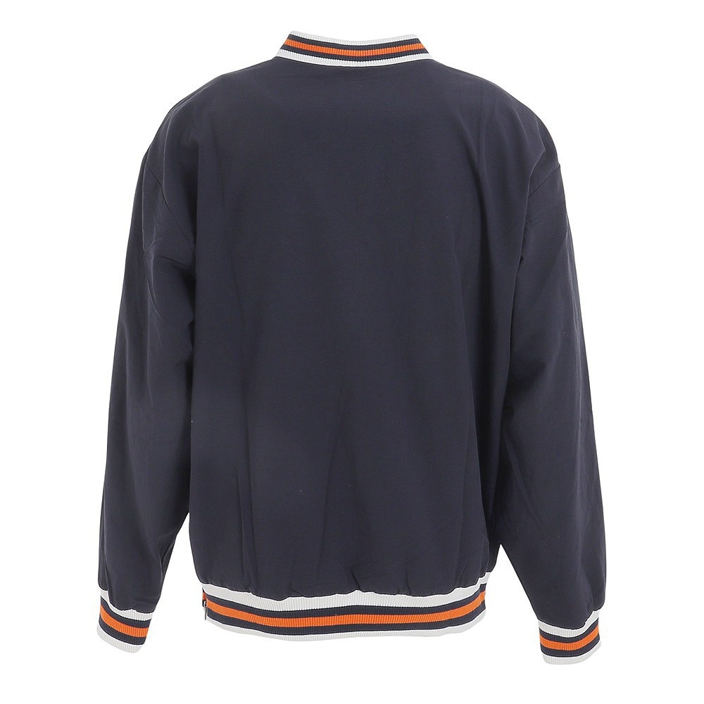 マルボンゴルフ（Malbon Glolf）（メンズ）ゴルフウェア 長袖 プルオーバー Varsity Nylon Pullover M-7603-NVY