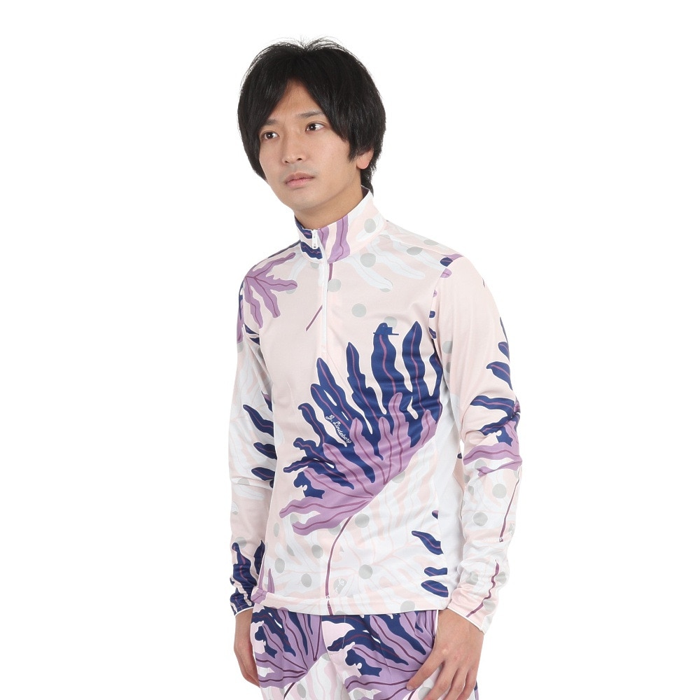 J.LINDEBERG（メンズ）ゴルフウェア アウター 速乾 軽量 Emanuel プリント ミッドレイヤー ジャケット 071-31210-072