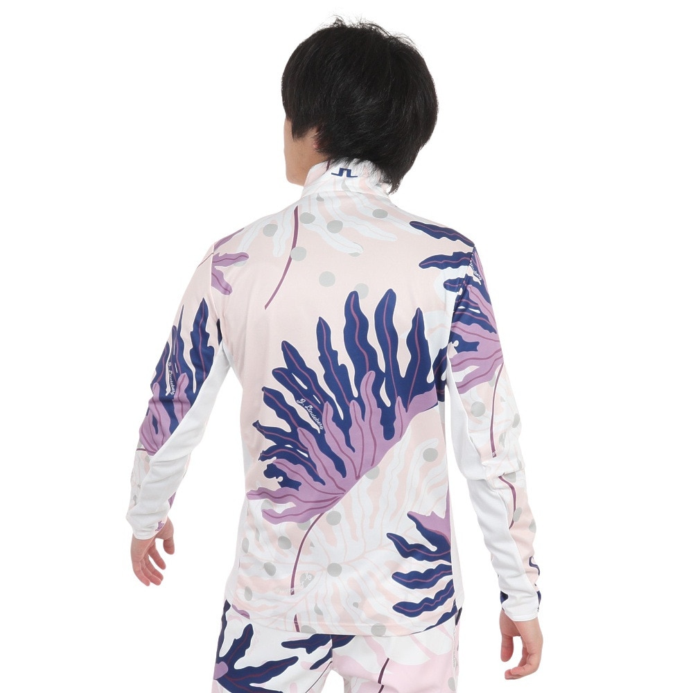 J.LINDEBERG（メンズ）ゴルフウェア アウター 速乾 軽量 Emanuel プリント ミッドレイヤー ジャケット 071-31210-072