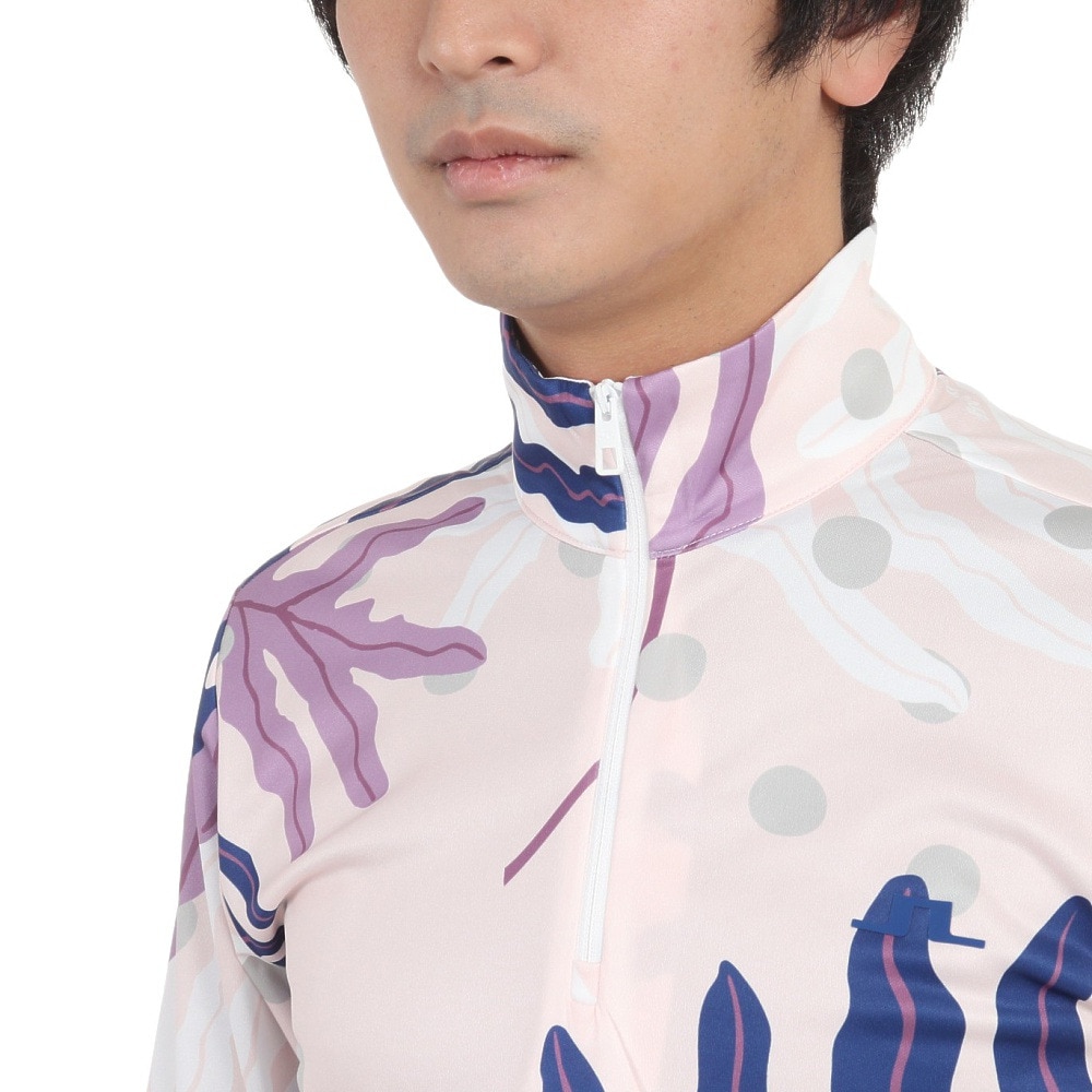 J.LINDEBERG（メンズ）ゴルフウェア アウター 速乾 軽量 Emanuel プリント ミッドレイヤー ジャケット 071-31210-072