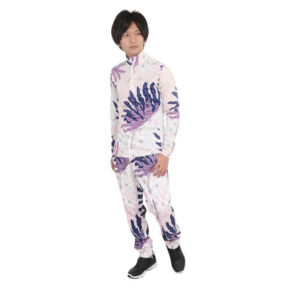 J.LINDEBERG（メンズ）ゴルフウェア アウター 速乾 軽量 Emanuel プリント ミッドレイヤー ジャケット 071-31210-072