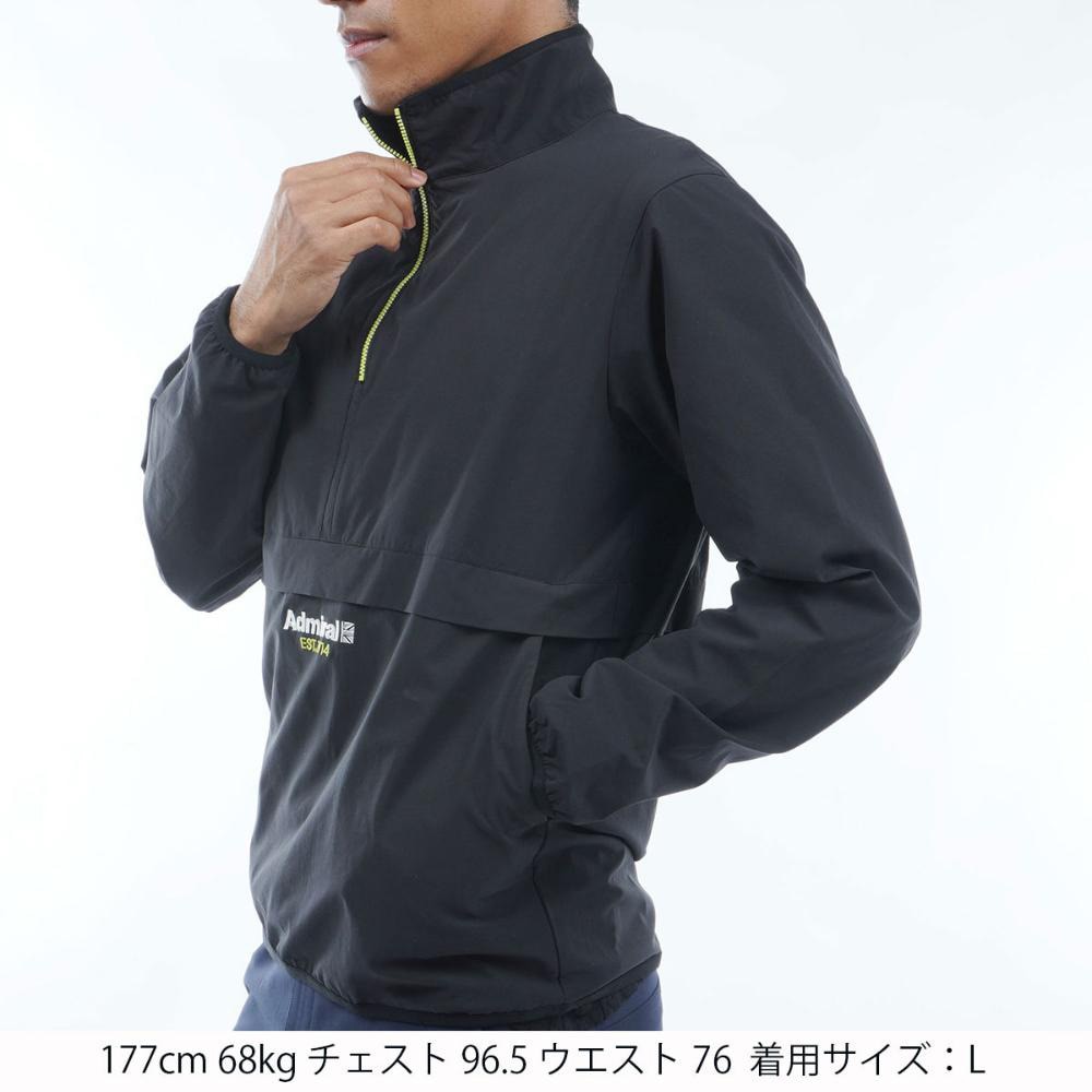 アドミラル ゴルフ（Admiral GOLF）（メンズ）ゴルフウェア アウター 撥水 パッカブル ストレッチ ジャケット ADMA401-BLK