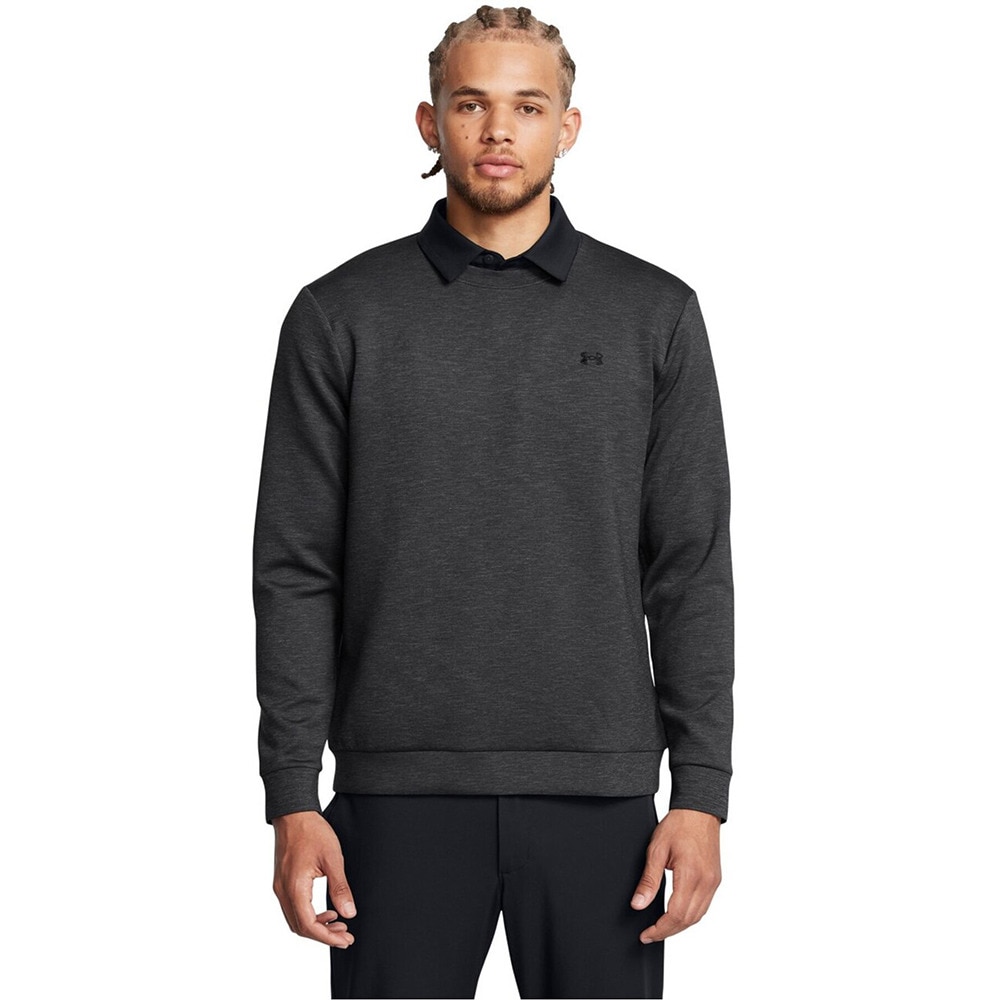 アンダーアーマー（UNDER ARMOUR）（メンズ）ゴルフウェア アウター 速乾 Drive Midlayer クルーネックシャツ 1387122 001