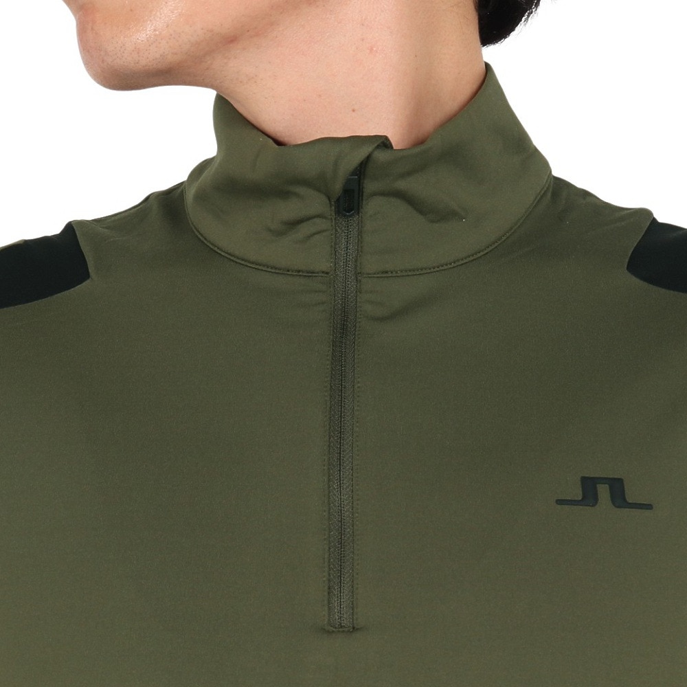 J.LINDEBERG（メンズ）ゴルフウェア アウター 軽量 速乾 ショルダーブリッジ ハーフジップ ミッドレイヤー 071-32919-028