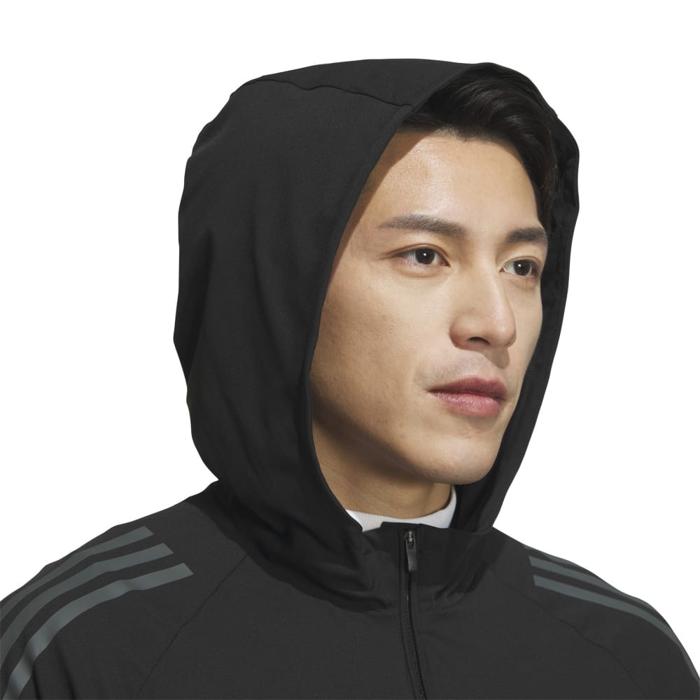 アディダス（adidas）（メンズ）ゴルフウェア アウター 吸汗速乾 パーカー ツイストウィーブ アーカイブデザイン JSC10-IM7221 BK