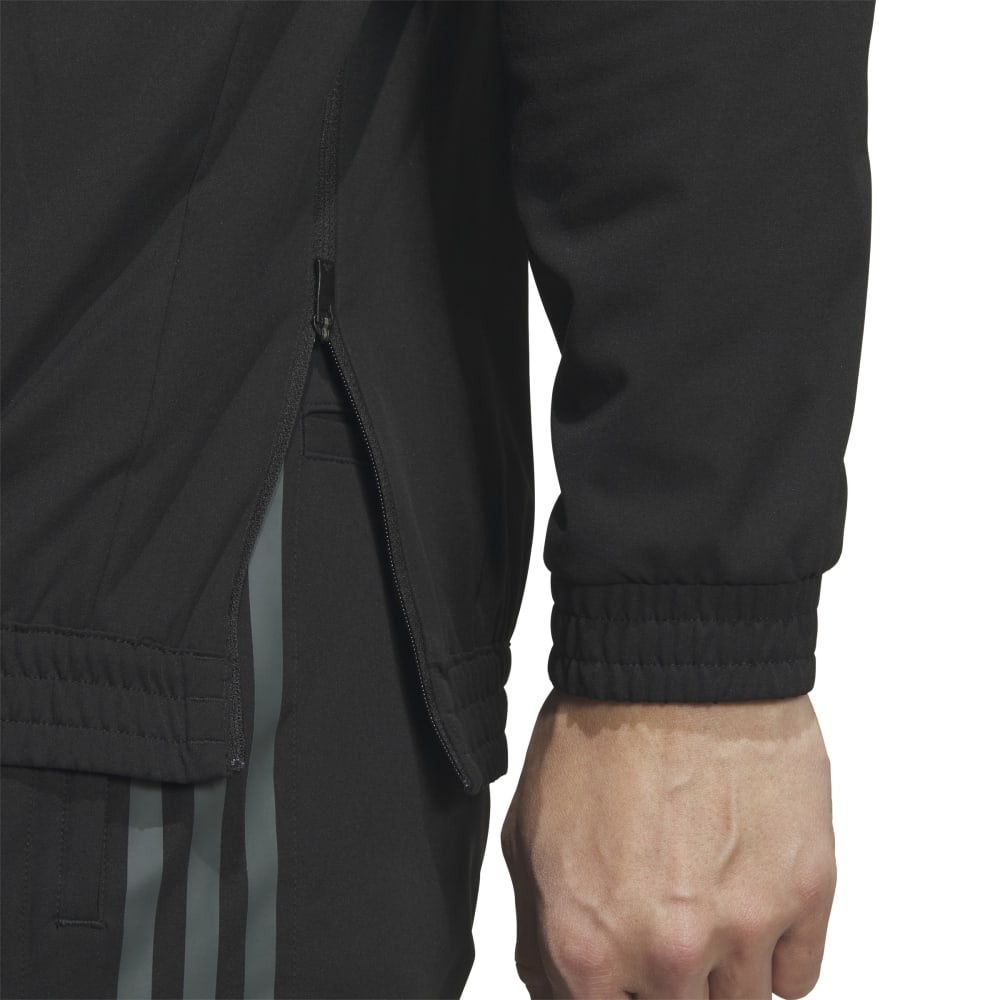 アディダス（adidas）（メンズ）ゴルフウェア アウター 吸汗速乾 パーカー ツイストウィーブ アーカイブデザイン JSC10-IM7221 BK