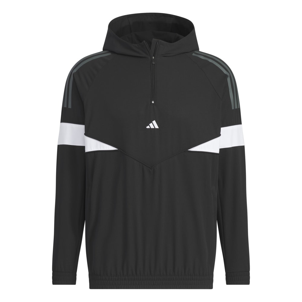 アディダス（adidas）（メンズ）ゴルフウェア アウター 吸汗速乾 パーカー ツイストウィーブ アーカイブデザイン JSC10-IM7221 BK