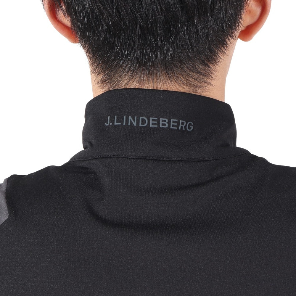 J.LINDEBERG（メンズ）ゴルフウェア アウター 軽量 速乾 ショルダーブリッジ ハーフジップ ミッドレイヤー 071-32919-018