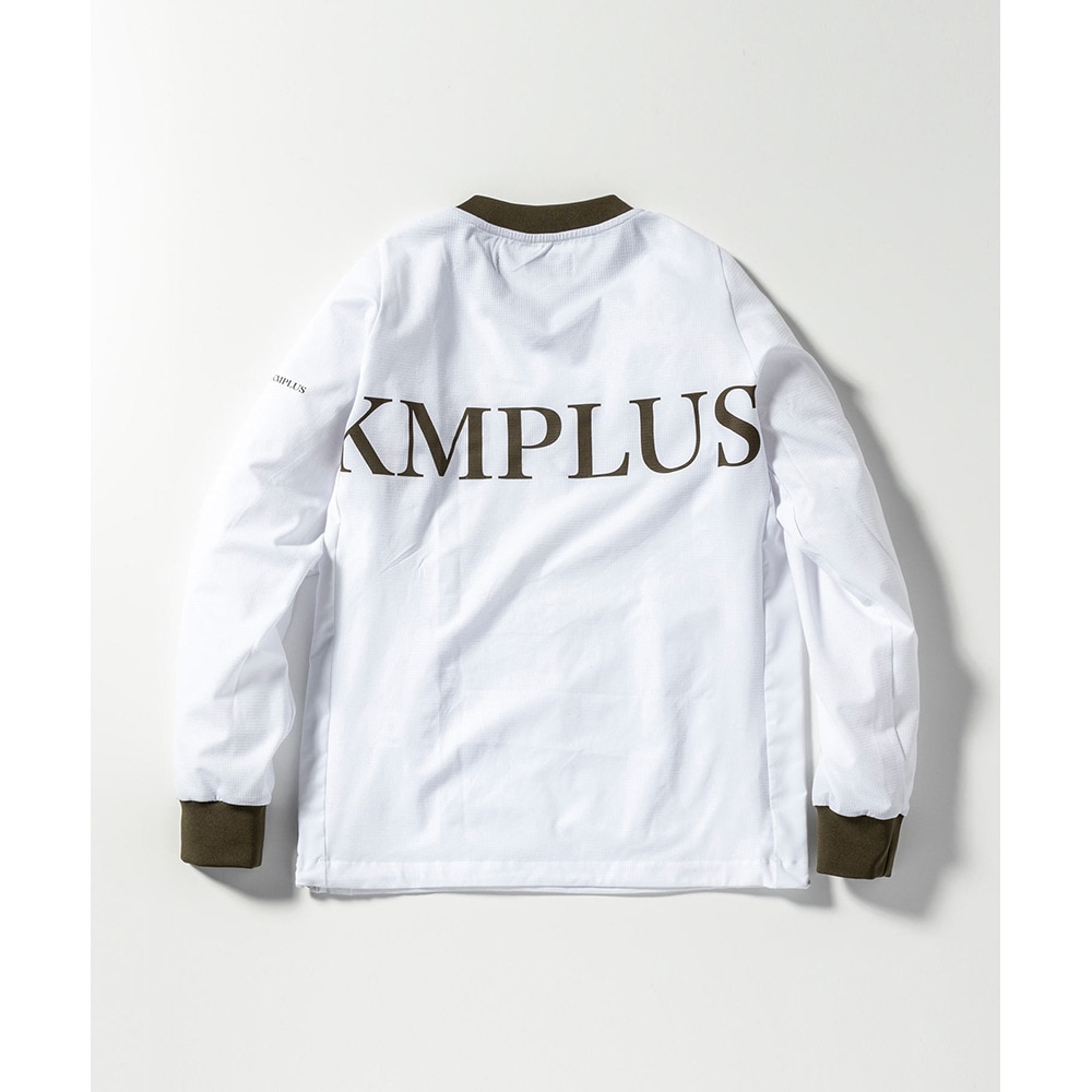 リュクスエイケイエムプラス（LUXEAKMPLU）（メンズ）ゴルフウェア VENTILATED VネックロングスリーブTシャツ LAO-24056white
