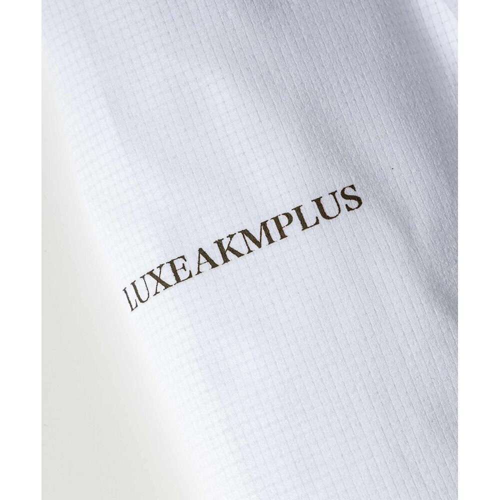 リュクスエイケイエムプラス（LUXEAKMPLU）（メンズ）ゴルフウェア VENTILATED VネックロングスリーブTシャツ LAO-24056white