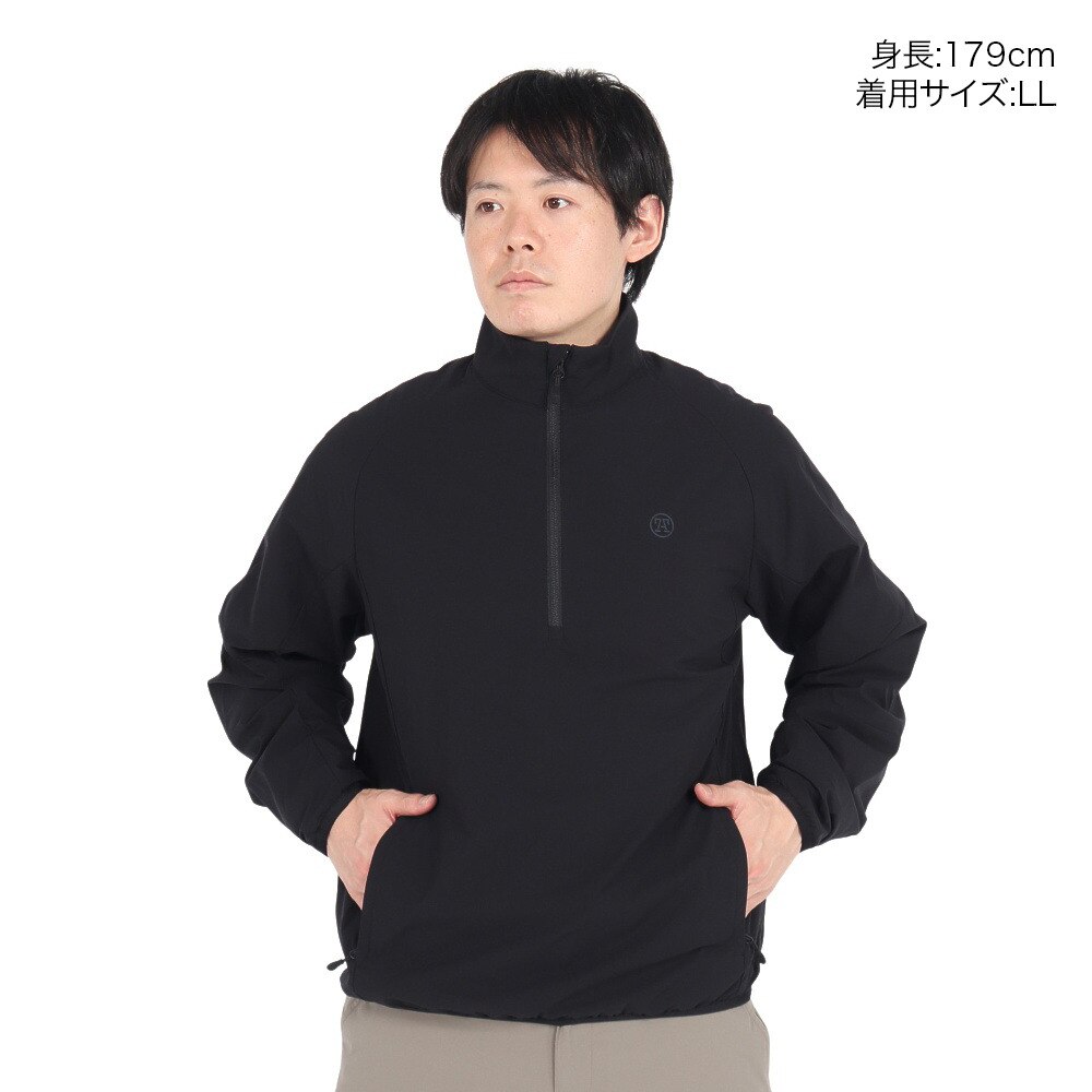 トミーアーマー（Tommy Armour）（メンズ）ゴルフウェア アウター 撥水 裏起毛 3Dプルオーバー TATSV24F010004 BLK