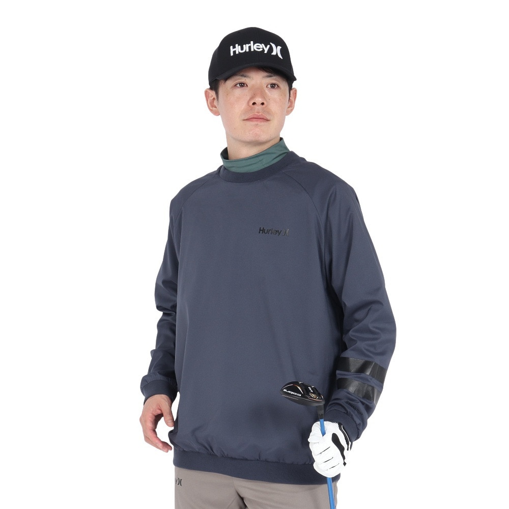 ハーレー（HURLEY）（メンズ）ゴルフウェア アウター UVカット PHANTOM ウーブン プルオーバー 24XBOMBR008-ANVY