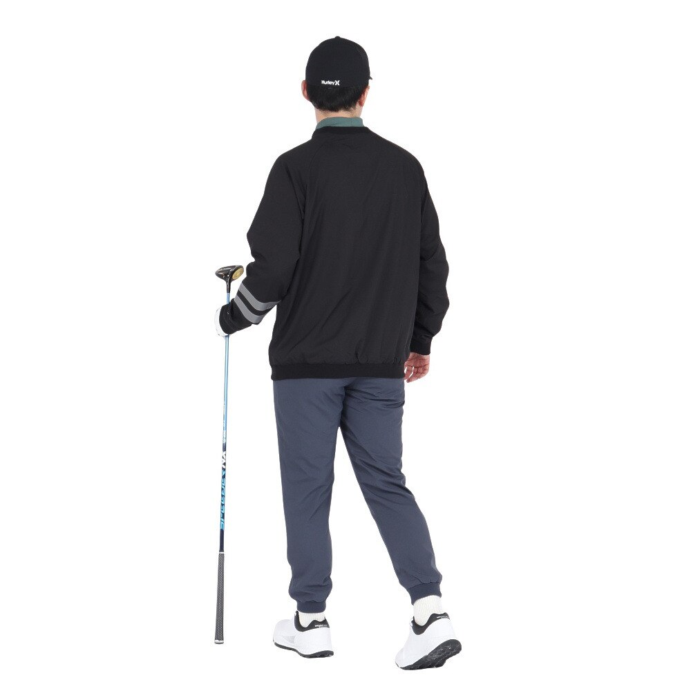 ハーレー（HURLEY）（メンズ）ゴルフウェア アウター UVカット PHANTOM ウーブン プルオーバー 24XBOMBR008-BLK