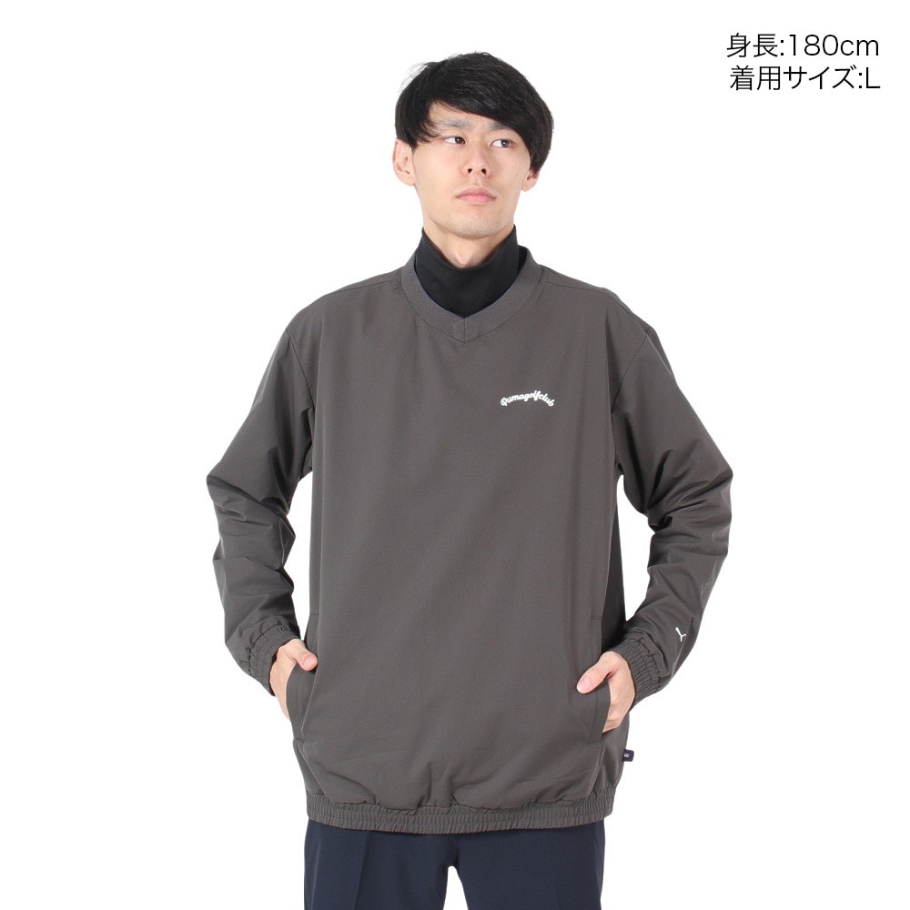 プーマ（PUMA）（メンズ）ゴルフウェア アウター Vネック ウィンドピステ 631657-02