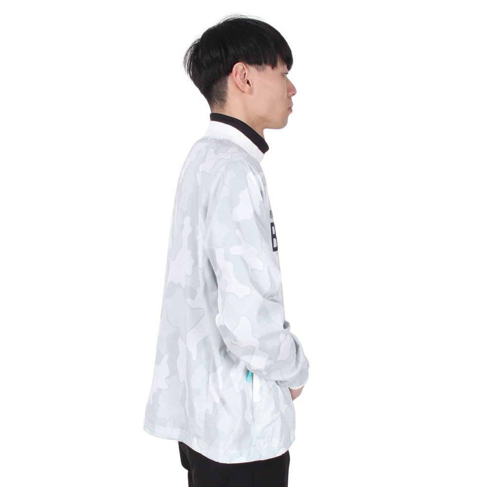 クランク（CLUNK）（メンズ）ゴルフウェア アウター 防風 ウィンドウ プルオーバー ジャケット CL5QTY50 WHT