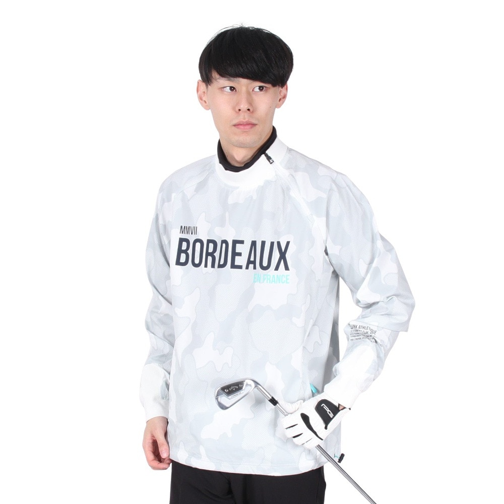 クランク（CLUNK）（メンズ）ゴルフウェア アウター 防風 ウィンドウ プルオーバー ジャケット CL5QTY50 WHT