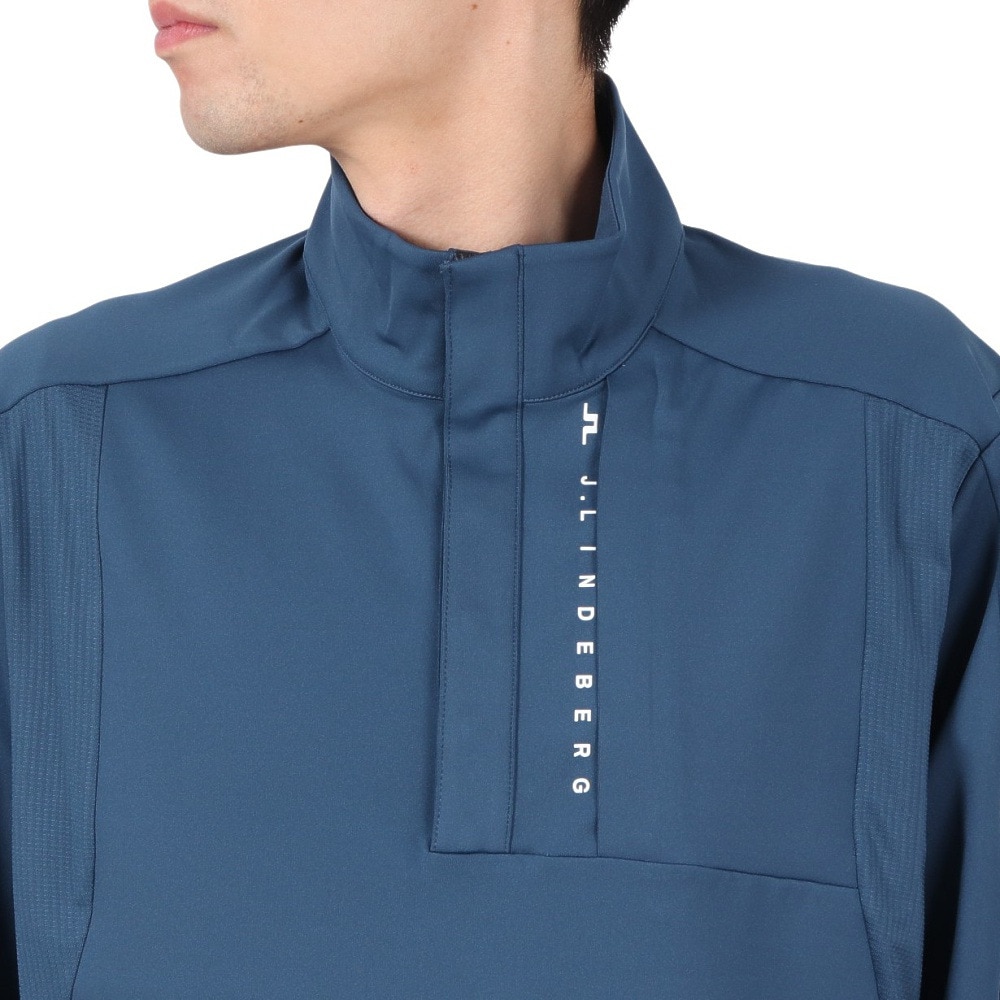J.LINDEBERG（メンズ）ゴルフウェア アウター 吸水速乾 長袖 プルオーバージャケット Olof Tech Mid Layer 071-33111-097
