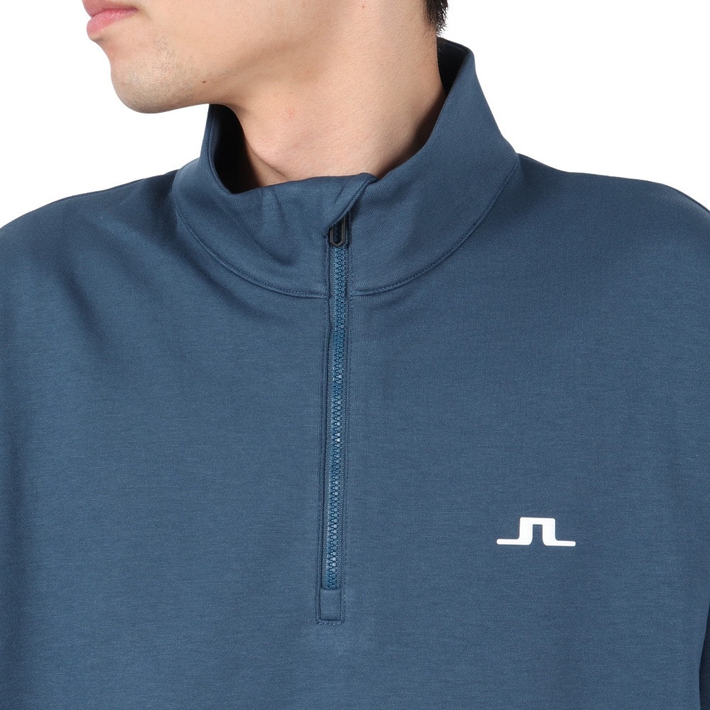 J.LINDEBERG（メンズ）ゴルフウェア アウター Tino ハーフジップ 長袖 スウェットシャツ 071-33120-097