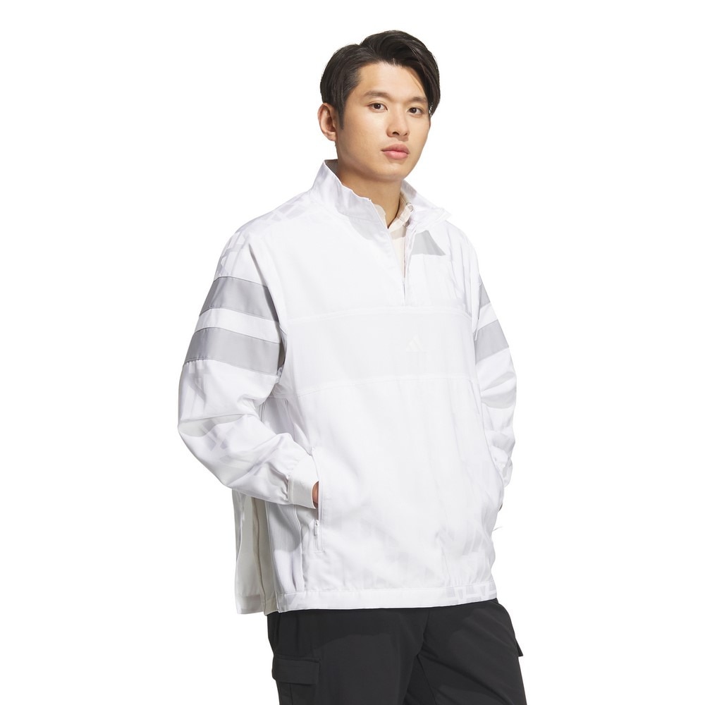 アディダス（adidas）（メンズ）ゴルフウェア アウター バッジ オブ スポーツ クォータージップ 長袖アノラック KUK58-JE8314W