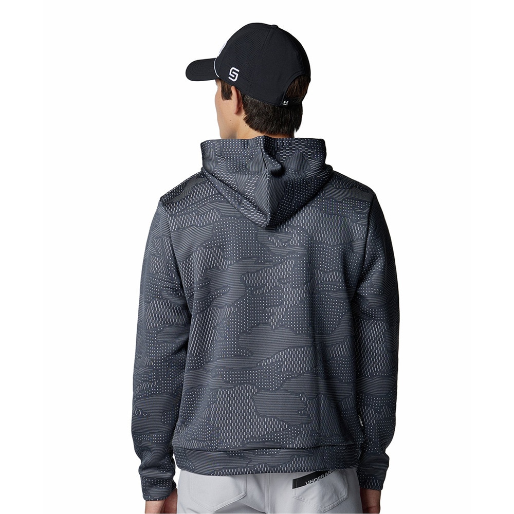 アンダーアーマー（UNDER ARMOUR）（メンズ）ゴルフウェア ドライブ ミッドレイヤー ジャカード フーディー 6003724 025