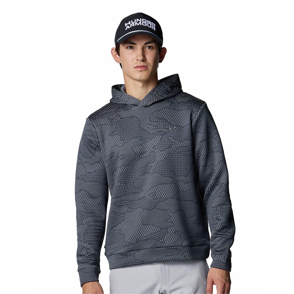 アンダーアーマー（UNDER ARMOUR）（メンズ）ゴルフウェア ドライブ ミッドレイヤー ジャカード フーディー 6003724 025