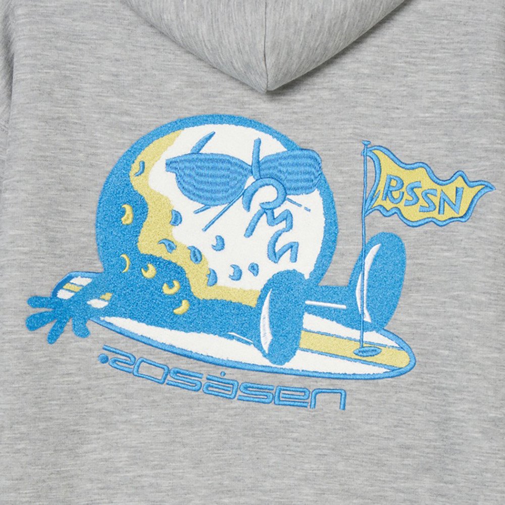 ロサーセン（ROSASEN）（メンズ、レディース）ゴルフウェア アウター 長袖パーカー ボールボーイ サガラ刺繍 044-34812-25AW-013