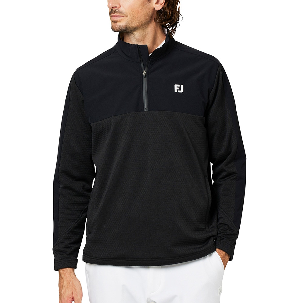 フットジョイ(FOOT JOY)ゴルフウェア アウター ハイブリッド3D ハーフジップジャケット FJ-F25-O02 386… フットジョイ（FOOT JOY）（メンズ）ゴルフウェア アウター