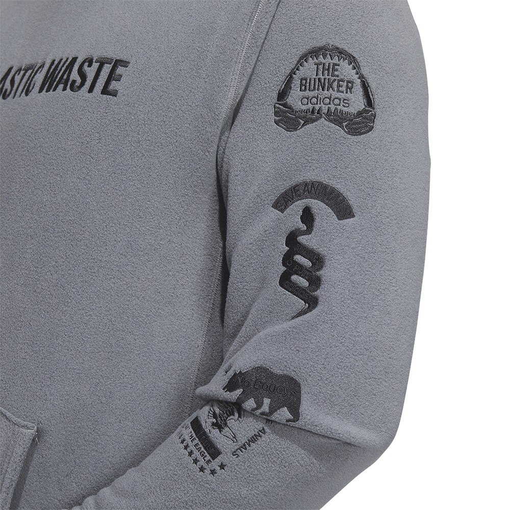 アディダス（adidas）（メンズ）ゴルフウェア アウター EPW グラフィック フリース 長袖フーディー MKS30-HY0945GRY